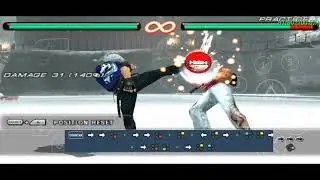 LEE CHAOLAN COMBO TUTORIAL | TEKKEN 6 | WITH INPUT COMMAND NOTATION | PSP | PPSSPP ANDROID