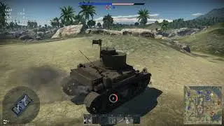 Игра War Thunder. Нагиб противника на американской танчике первого уровня