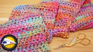 Crochet | Echarpe multicolore | Echarpe enfant | Instructions simples
