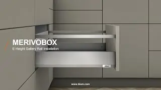 How to install Blum’s MERIVOBOX gallery rail