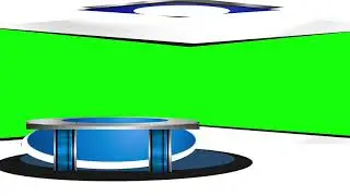 Free green screen virtual news studio. chroma key.
