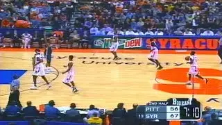 SYRACUSE VS PITTSBURGH BASKETBALL HIGHLIGHTS, FEBRUARY 27. 2001