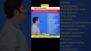 BASIC OF ENGINEERING DRAWING & ENGINEERING GRAPHICS PART 6 #shorts #tiklesacademy #engineering