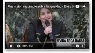 Una visión razonable sobre la igualdad - Elvira Roca