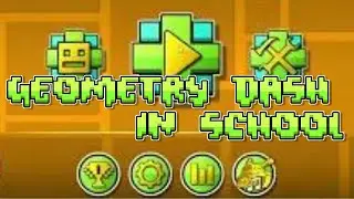 trying to play geometry dash in school