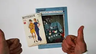 unboxing | busy beaver | vintage sewing + knitting patterns