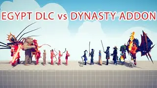EGYPT DLC Team vs DYNASTY ADDON Team - Totally Accurate Battle Simulator TABS