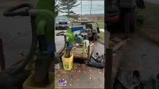 Client Demonstrating his 158 electric Hammer Mill.
