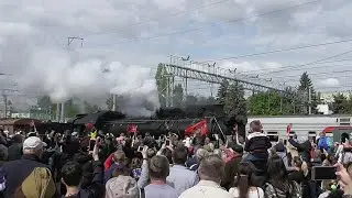 Воинский эшелон на вокзале Саратова 6.05.19