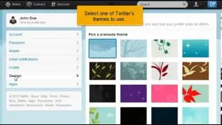 How to change your profile theme on Twitter