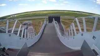 Парк патриот. Скоростной спуск на роликах_3 (камера низковата)