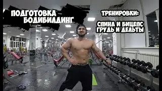 ПОДГОТОВКА БОДИБИЛДИНГ, 2 ДНЯ ТРЕНИРОВОК, СПИНА, БИЦЕПС, ГРУДЬ, ДЕЛЬТЫ | Максим Горносталь