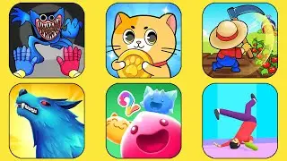 Poppy Playtime, Mutant wars 3D, Slime Catcher 2, Home Flip, Cat paradise, Farm Blade