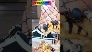 Pea vs. Ice cream Waffles In Shoes! Oddly Satisfying Feet Crushing Food! ASMR