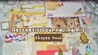 shopee haul l journaling kit untuk pemula l mulai Rp999 #shopeehaul #journalkit