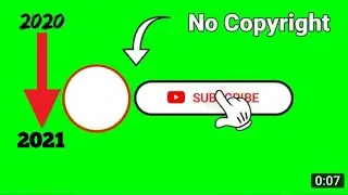 2021 Green Screen Subscribe button