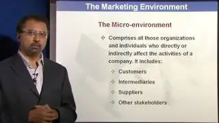 Marketing Management Lectures - Components of the Marketing Environment