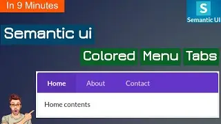 Coding semantic ui colored menu tabs|colored menu tabs|menu tabs styles|semantic ui tabs|semantic ui