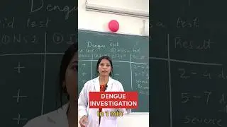 Learn DENGUE TEST in 1 min #doctor #medicine #shorts #dengue