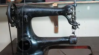 ¡Mira como cose el cuero una maquina de 100 años!¿crees que aún funciona?
