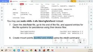 Linux Redhat lab:  Create and Mount Ext4 andXFS File Systems in LVM Logical Volumes