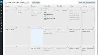 WordPress Editorial Calendar