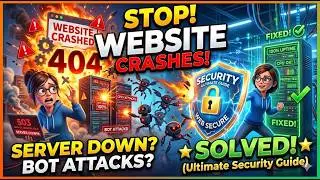 STOP Website Crashes! Fix Server Down, CPU Limits & Bot Attacks (Ultimate Security Guide) 