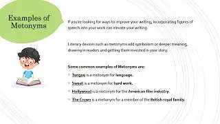 Grammar Orbit: Metonyms