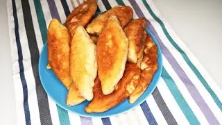 Пирожки с картошкой. КАК ПУХ! Без дрожжей. Быстрое тесто на кефире. 20 минут и готово!