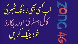 How to check call history of any Zong number