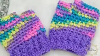 Mitones o manoplas a crochet