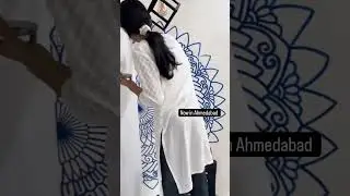 Mandala wall mural - How to paint on wall