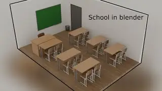 school room in blender