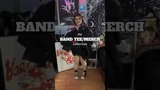 MY BAND TEE & MERCH COLLECTION 🤘🏻🤩✨ #alternative #bandtshirts #collection