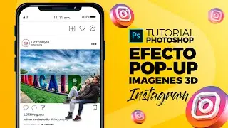 Photoshop Tutorial  🎨 Cómo Crear el Efecto Pop-Up o 3D Post Instagram