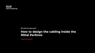 How to design the cabling inside the Rittal Perforex