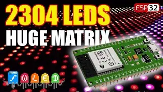 BUILD LED MATRIX 48x48 Neopixel 2304 Leds by ESP32 and WLED