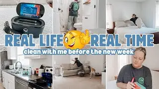 SUNDAY CLEAN WITH ME | REAL LIFE CLEANING MOTIVATION