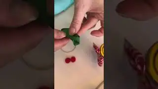 Montando aplique de cereja para lembrancinha #diy #cherry #papelariapersonalizada #luxo