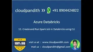 12 . Create and Run Spark Job in Azure Databricks using CLI ||Install libraries on cluster using CLI