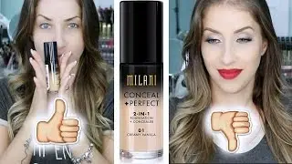 Resenha / Primeira Impressão - Base Milani Conceal + Perfect 2 in 1