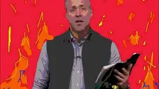 JD Greear pretends to hold a Bible instead he is reading from the LGBT handbook