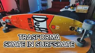 Trasforma SKATE in SURFSKATE modifica con truck Slide #skate #surfskate