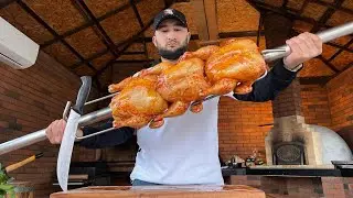Recipe Thanks to which many got rich! Chicken on a spit