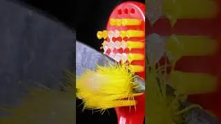 Toothbrush and Hot Knife ASMR #satisfying #macro #closeup