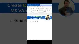 Create OMR Sheet in MS Word in Snap ⚡ | Word Tips and Tricks | #mswordtipsandtricks #howto #shorts