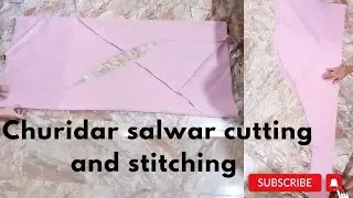 churidar salwar cutting and stitching-churidar pajama cutting-churidar pant full tutorial