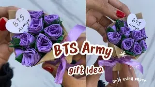 BTS ARMY gift idea 💜✨ ( only using paper )