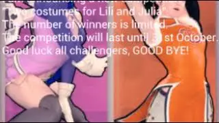 New competition for my subscribers "Two costumes for Lili and Julia"