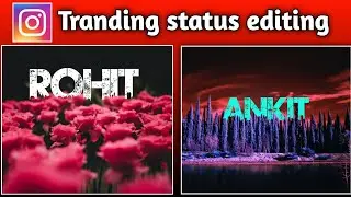 Instagram viral tranding name reels editing😍 | #instagramnameartvideoediting